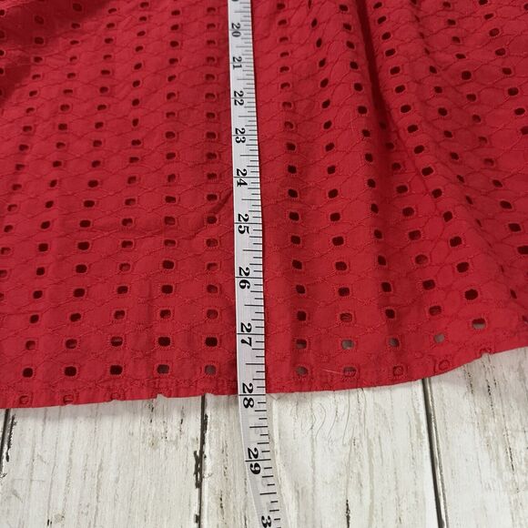 Lane Bryant Woman's Red Overlay Lined Tunic Top Size 18/20 V Neck Pullover NWT - Picture 7 of 9